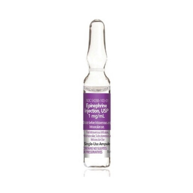 Epinephrine Amp 1Mg Ml 1Ml