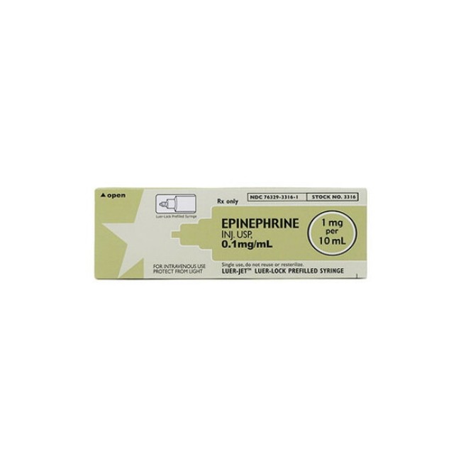 Epinephrine 0 1Mg   Ml Pfs 10X10ml