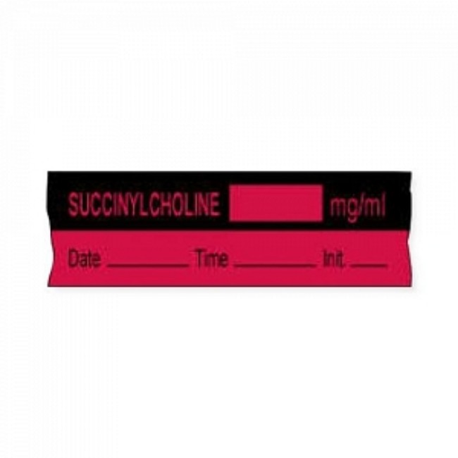 Tape   Succinylcholine   Dti   Fl Red   500 Rl