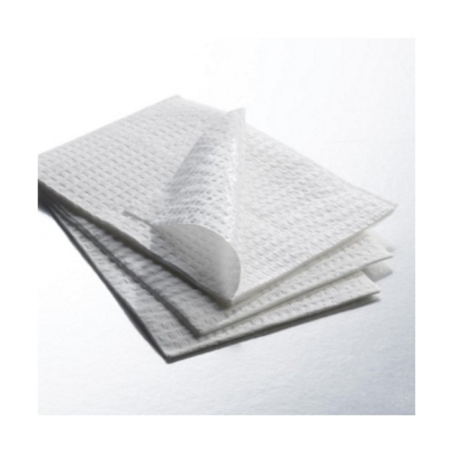 Housekeeping Towels  3 Ply Tissue Poly Back Towel   White   13 5  X 18 