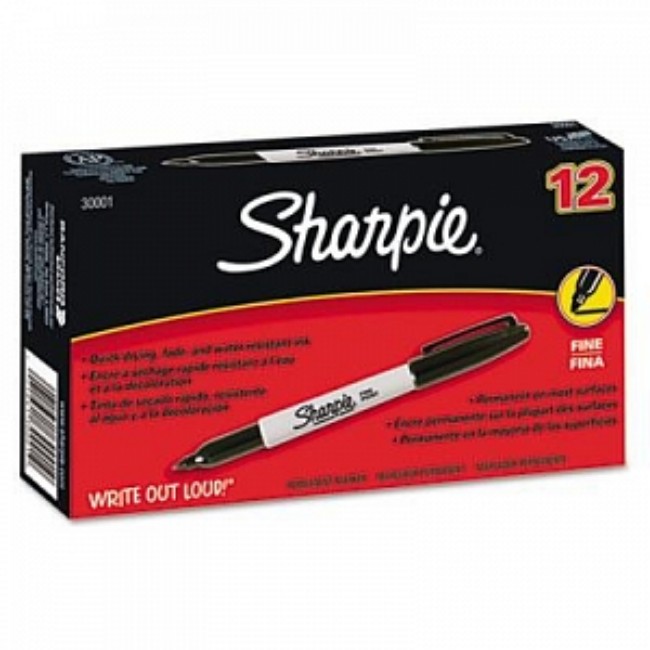 Markers  Fine Point Sharpie Permanent Markers   Black