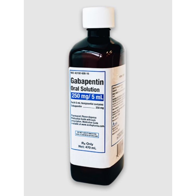 Gabapentin 250Mg 5Ml Soln 470