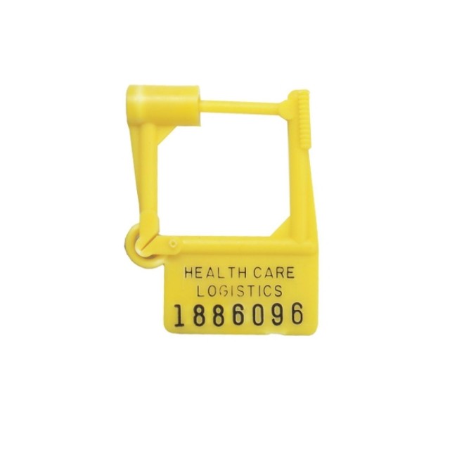 Padlock Security Seal  Plastic Numbered Padlock Security Seal   Yellow