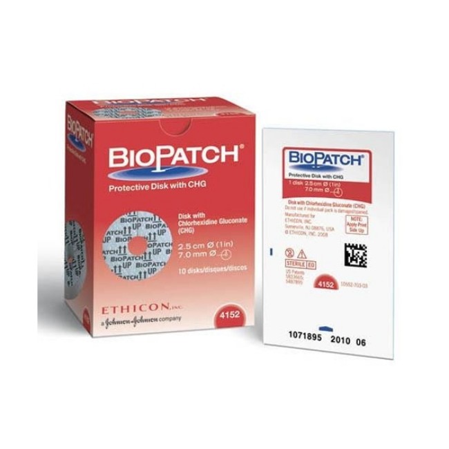 Dressing  Biopatch Chg Disc Dressing   1  Dia   7 Mm Hole