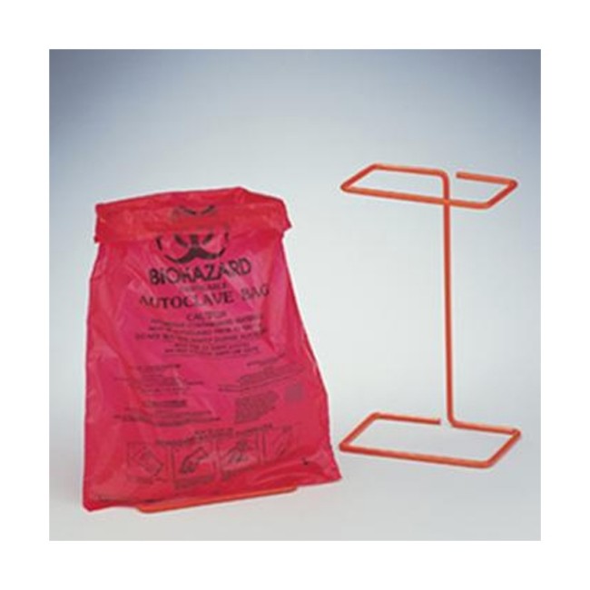 Biohazard Bags  Bench Top Biohazard Bags   0 018 Mm Thick   0 43 Gal  Capacity   Red Polyethylene   Pack Of 100