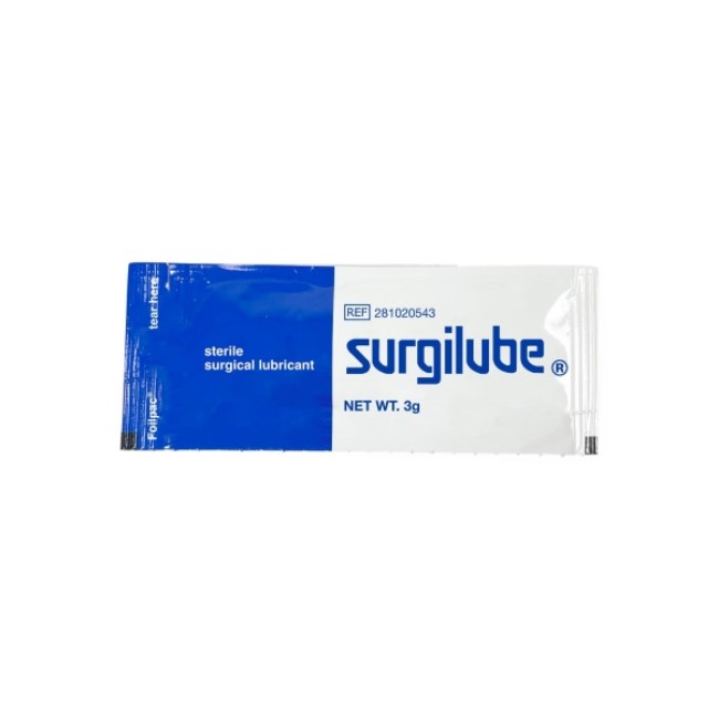 Lubricants  Surgilube Surgical Lubricant   Sterile   3 G Foilpac