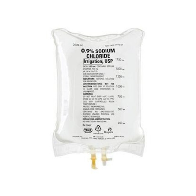 Saline  Sterile 0 9  Normal Saline   Usp   2000 Ml Flexible Bag