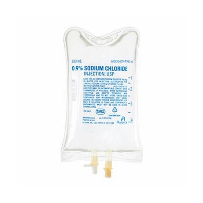 Injections  Sodium Chloride Injection Solution   Usp   0 9   500 Ml Bag   2 Port Bag