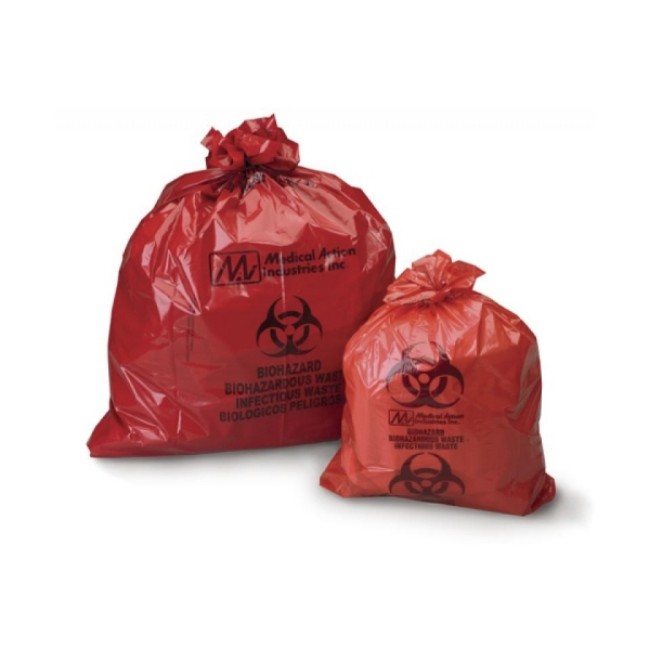 Bags  Infectious Waste Bag   Red   11  X 14 25 