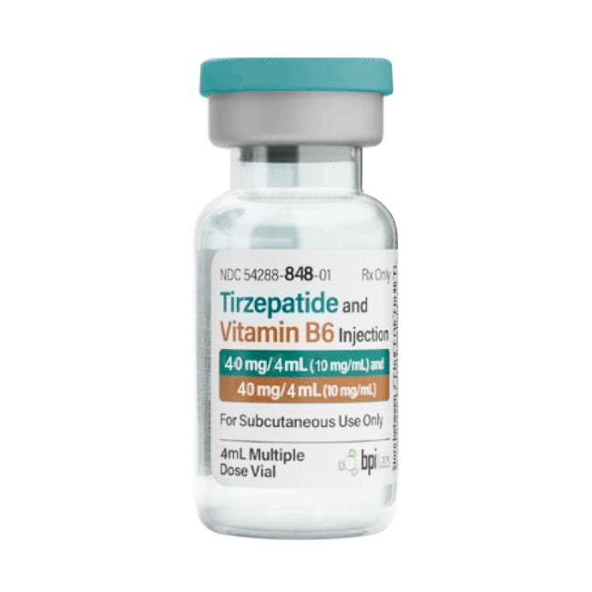 Tirzepatide 40mg  10mg mL   B6 10mg mL   4mL Vial 