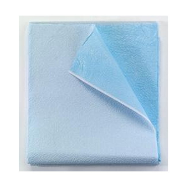 Stretcher Sheet Tidi  Everyday Flat Sheet 40 X 72 Inch Blue Tissue   Poly Disposable