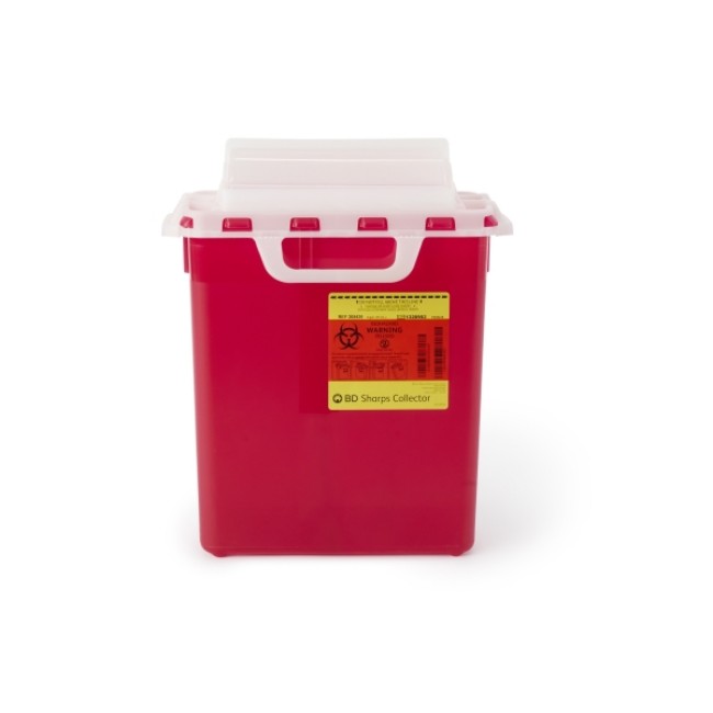 Container   Sharps Horizontal Lid Entry Red 3Gl Or 12Qt