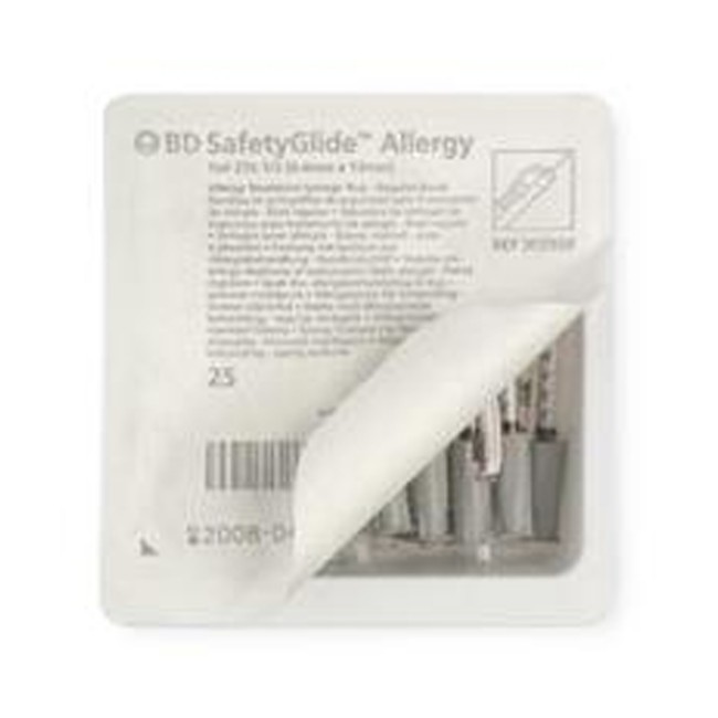 Allergy Trays  Bd Safetyglide Allergy Tray With Permanently Attached Needle   1 Ml Allergy Tray With 27G X 1 2  Regular Bevel