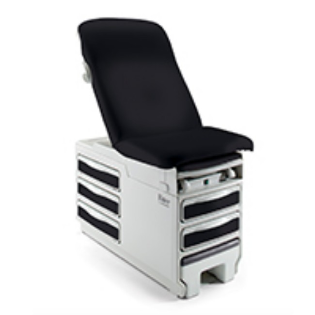 Exam Table  Standard Base Seamless Upholstery Top   3 Pebble   3 Shadow   White Glove Delivery And Installation Included