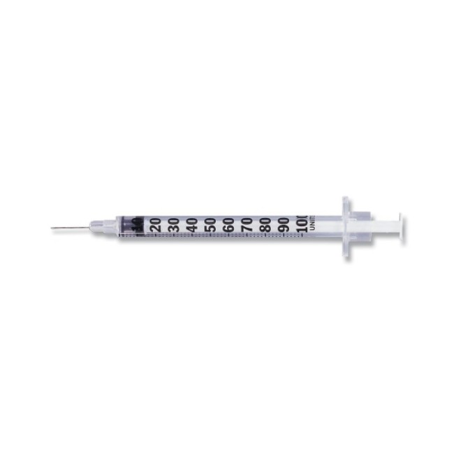 Syringes  1 Ml Insulin Syringe With 28G X 1 2  Needle