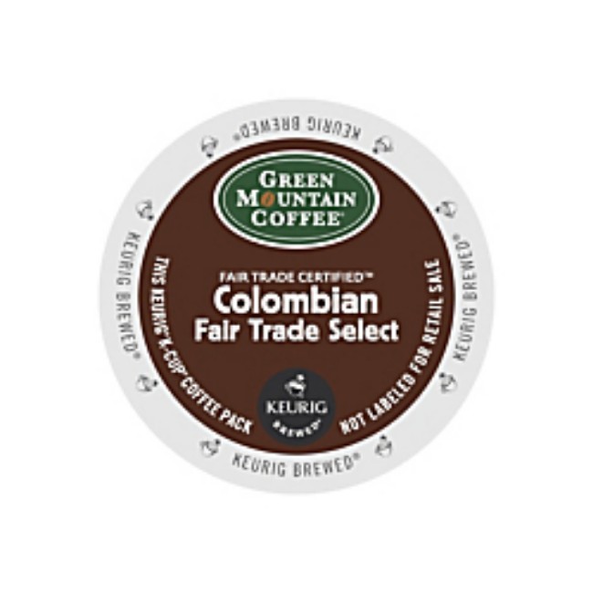 Green Mountain Coffee Colombian Fair Trade Select Coffee K Cups   Box Of 24