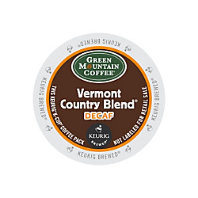 Green Mountain Coffee Vermont Country Blend Decaffeinated Coffee K Cup Pods   Box Of 24