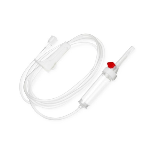 Iv Administration Sets  Vented Nonvented Secondary Iv Administration Set With Spin Male Luer Lock And Hanger   20 Drop   31   11 Ml Priming Volume