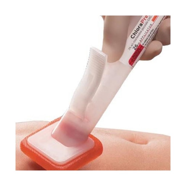 Skin Prep Swabs  Chloraprep Applicator With Sterile Solution   Hi Lite Orange   3 Ml