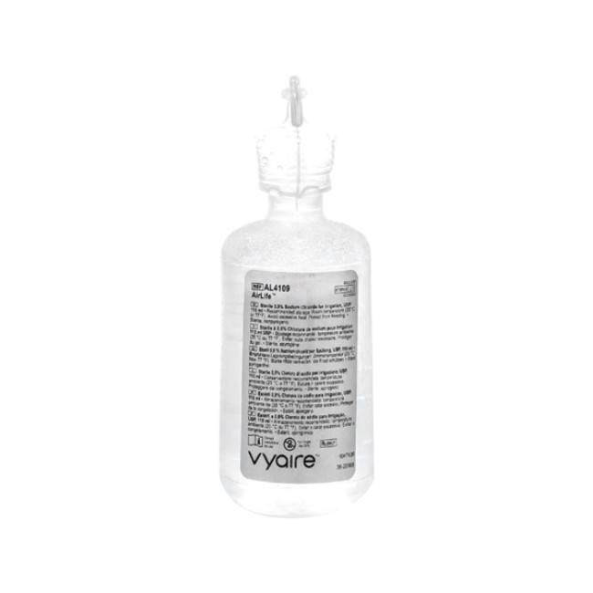 Saline  Airlife Sterile 0 9  Normal Saline   Usp   100 Ml Dual Top Bottle