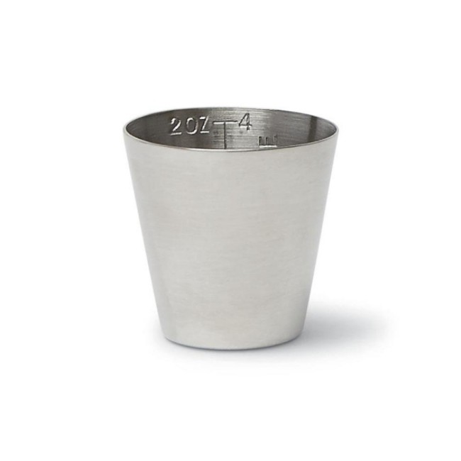 Medicine Cup  Stainless Steel Graduated Medicine Cup   2 Oz 