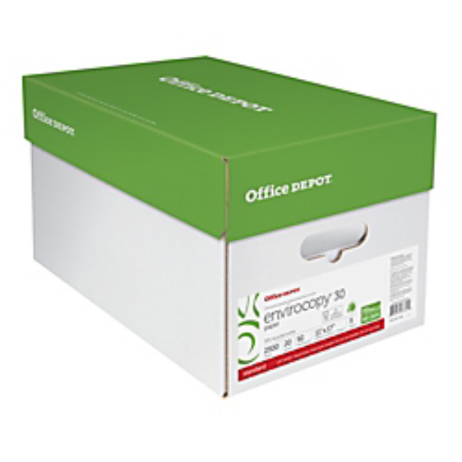 Office Depot Brand Envirocopy Fsc Certified Paper   30 Paper   Ledger Size   20 Lb   30  Recycled   Fsc Certified   500 Sheets Per Ream   Case Of 5 Reams