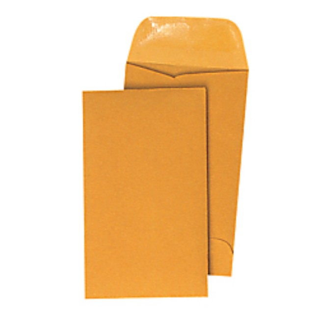 Quality Park Coin Envelopes   2 1 2In X 4 1 4In   Brown Kraft   Box Of 500
