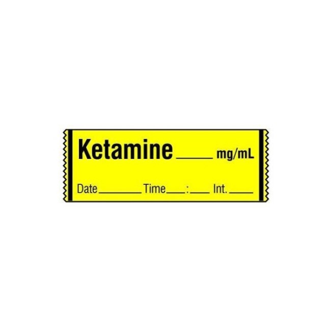 Labels  Anesthesia Drug Label    Ketamine   Date Time Initial   0 5  X 500 