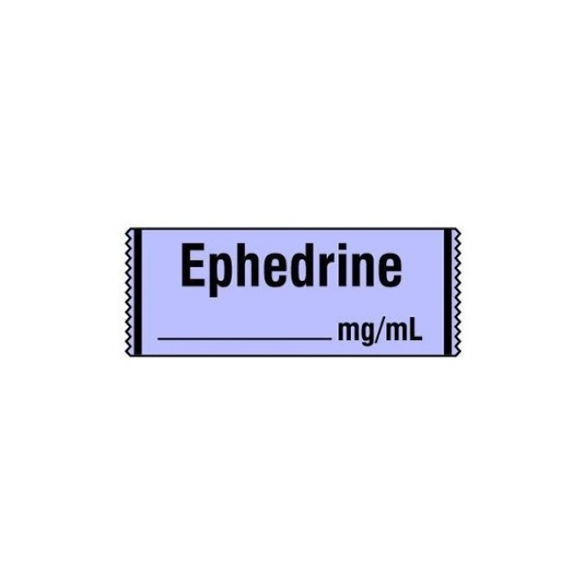 Labels  Anesthesia Label   Specialty Ephedrine   500 Roll