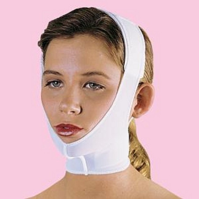 Garment   Compression Universal Facial Wrap Spandex Soft Flex Wht