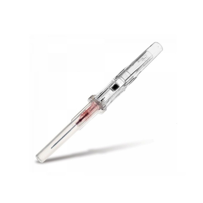 Iv Catheters  Viavalve Safety Iv Catheter   Straight Hub   Polyurethane   22G X 1   38 Ml Min Flow Rate   Flash Vue Needle