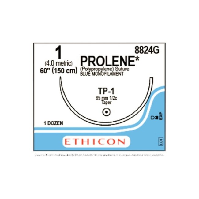 Sutures  Prolene Monofilament Suture   Blue   Size 1 0   60   Tp 1 Needle