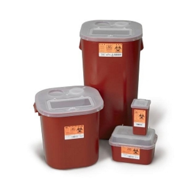 Container   Sharps   1Gal   Red   Black   10X5x7