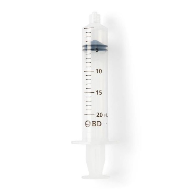 Luer Lok Tip Syringe Without Needle   20 Ml