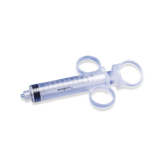 Syringes  Monoject Control Syringe With Luer Lock Tip And Finger Grips   12 Ml