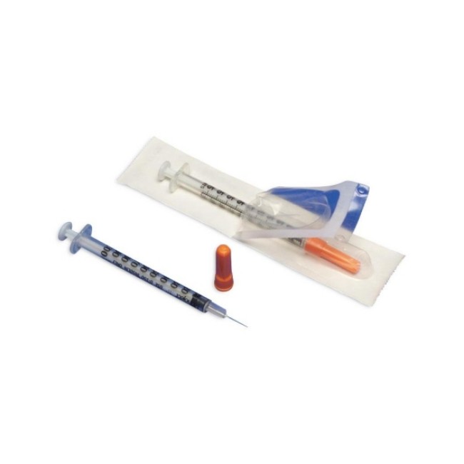 Monoject Soft Pack Insulin Syringe   1 2 Ml Volume   28G X 1 2  Needle