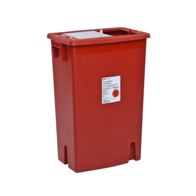 Container  Sharps  12 Gal  Red  Sliding Top