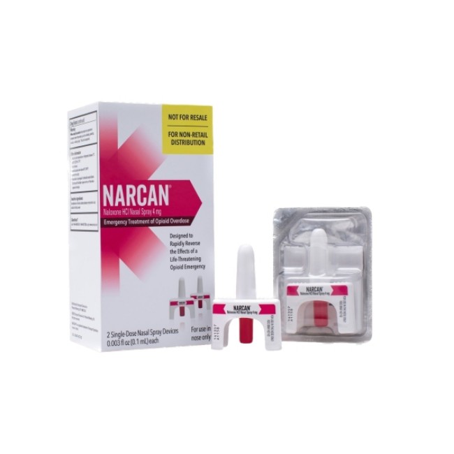 Narcan  Narcan Nasal Spray   4 Mg   2 X 0 1 Ml