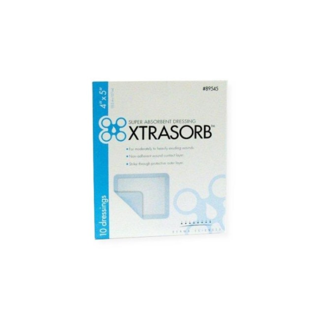 Dressings  Xtrasorb Superabsorbent Wound Dressing   Sterile   4  X 5 