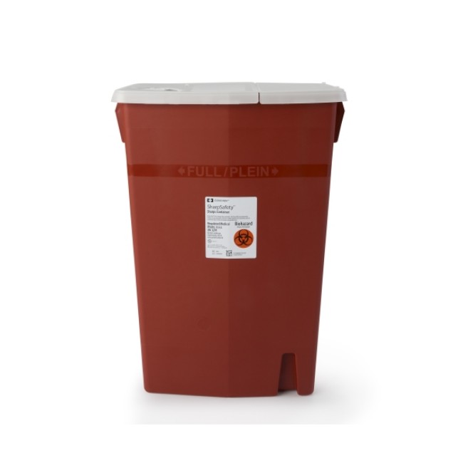 Container  Sharps  18 Gal  Multi Use  Red
