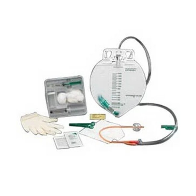 Lubricath Foley Catheter Tray With Drainage Bag   Syr   Pvp   16Fr