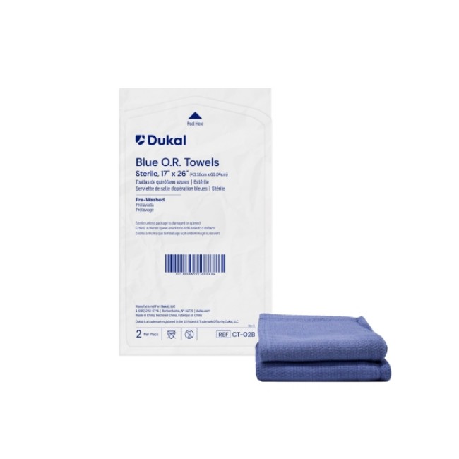 Towels Or Sterile 2S Blue 2 Pk 40 Cs  Non Returnable Item 