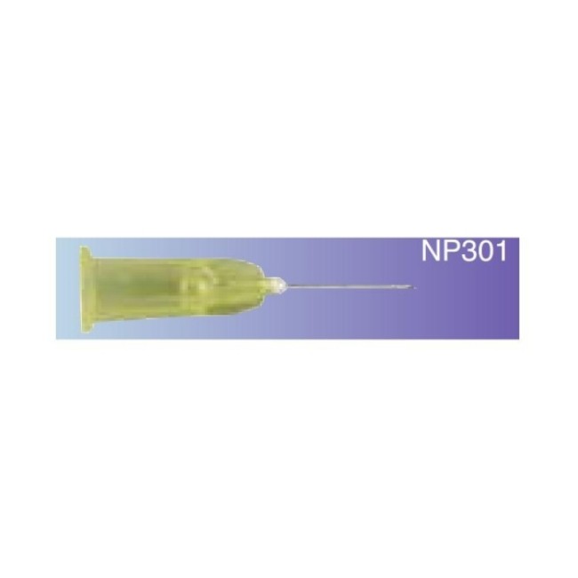 Needles  Hypodermic Tribevel Tip Needle With Plastic Hub   30G X 0 5 