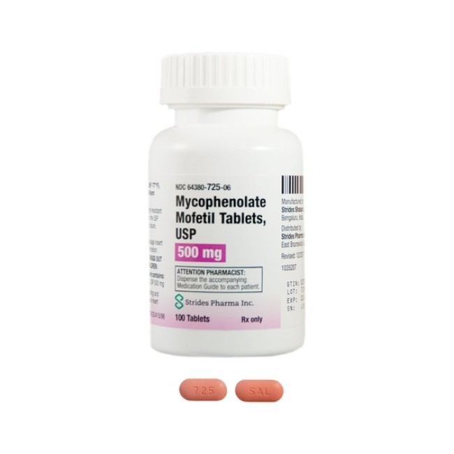 Mycophenolate Mofetil 500 Mg Capsule Bottle 100 Capsules