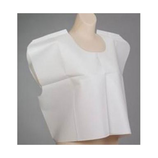 Capes  Exam Cape   Tissue Poly Tissue   White   30  X 21 