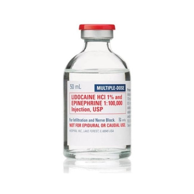 Lidocaine 1  And Epinephrine Injection   Multi Dose Vial   1 100   000   50 Ml