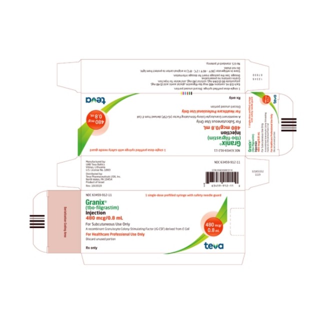 Granix 480Mcg 0 8Ml Syr      1 Ea