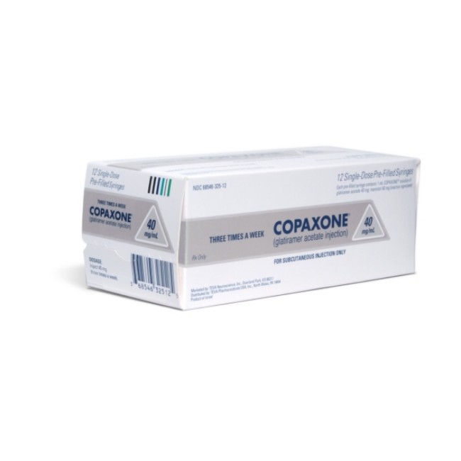 Copaxone  Glatiramer Acetate 40 mg   mL Injection Prefilled Syringe 1 mL