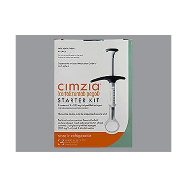 Cimzia  Starter Kit Certolizumab Pegol 200 mg   mL Injection Prefilled Syringe 6 Syringes