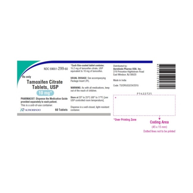 Tamoxifen Citrate 10Mg Tab Auro 60 Ea